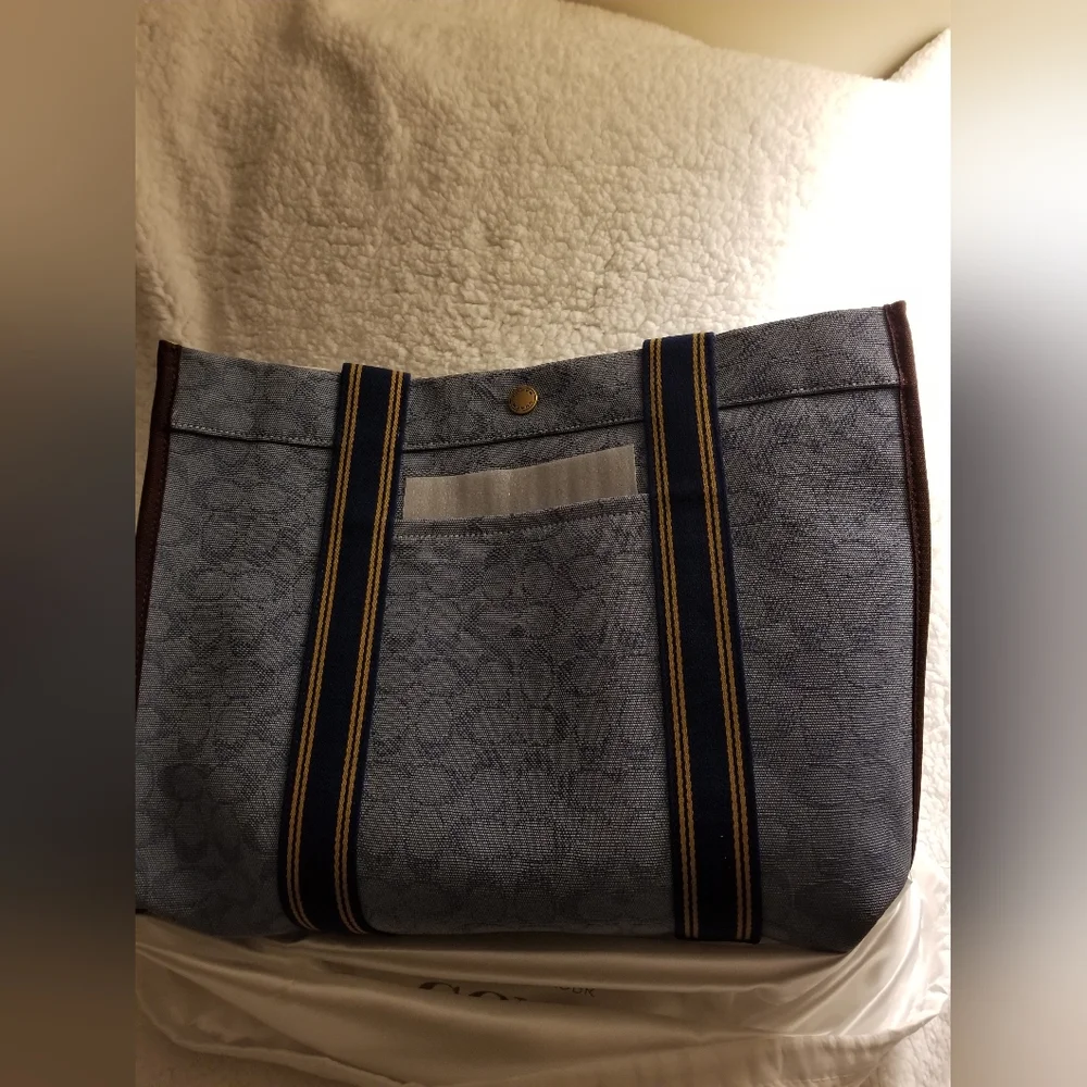 🎀NWT Authentic Coach Jacquard Spin Tote 42. Color: Slate.💖 - Picture 12 of 15